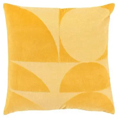 Travel Pillows for Long Journeys20"x20" Oversize Geometric Square Throw Pillow Cover Yellow - Rizzy Home