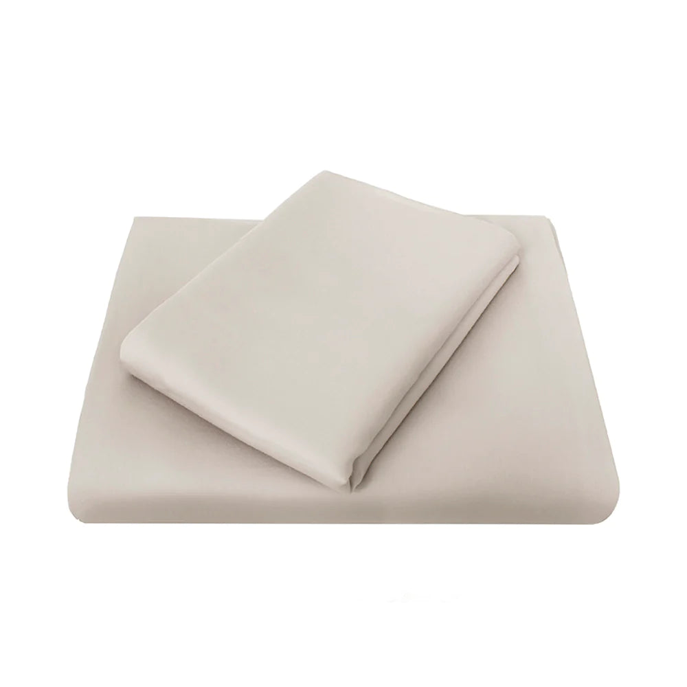 Wrinkle - Free Polyester Sheets for a Low - Maintenance BedChateau 210THC Polyester/Cotton Flat Sheet or Fitted Sheet MOCHA by Bambury Commercial