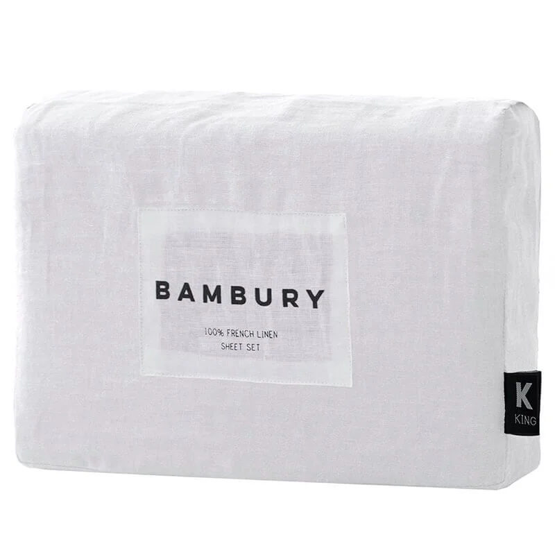 Hypoallergenic Silk Sheets for Sensitive SleepersFrench Linen Sheet Set by Bambury - Ivory