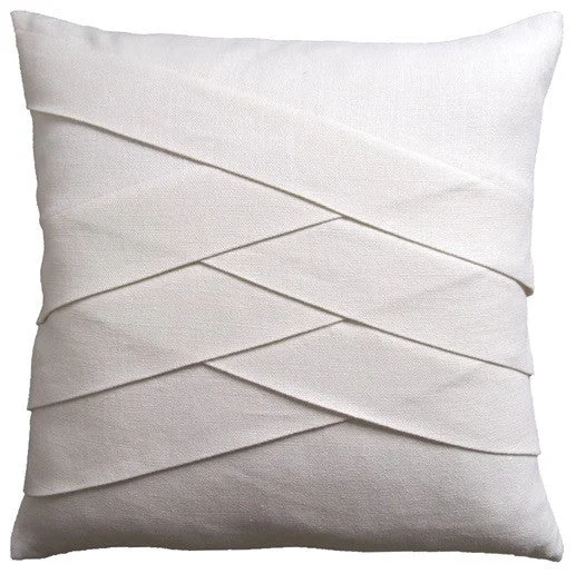 Lumbar Support Pillows for Car SeatsSlubby Linen Herringbone Pillow 22x22 - Ryan Studio