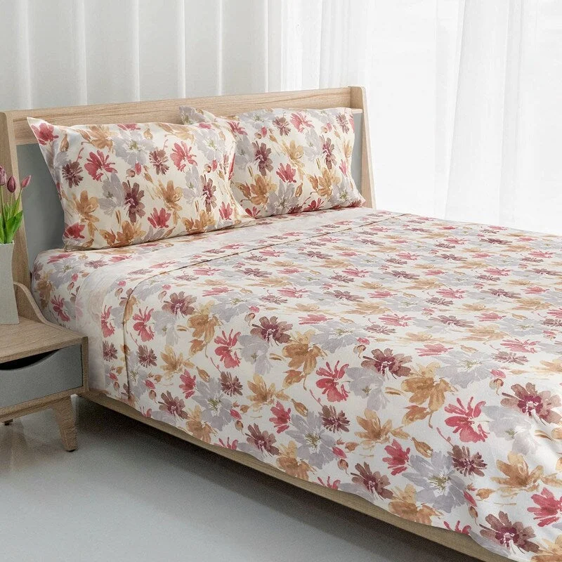 Jersey - Knit Sheets for a Comfortable and Casual BedAvanti Wildflowers Flannel Queen Sheet Set