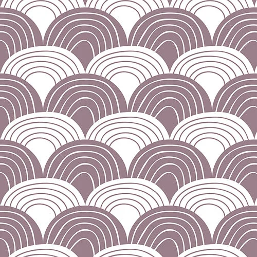 Jersey - Knit Sheets for a Comfortable and Casual BedRAINBOWS | Mauve | 100x200cm / 39.3x78.7" | Fitted sheet