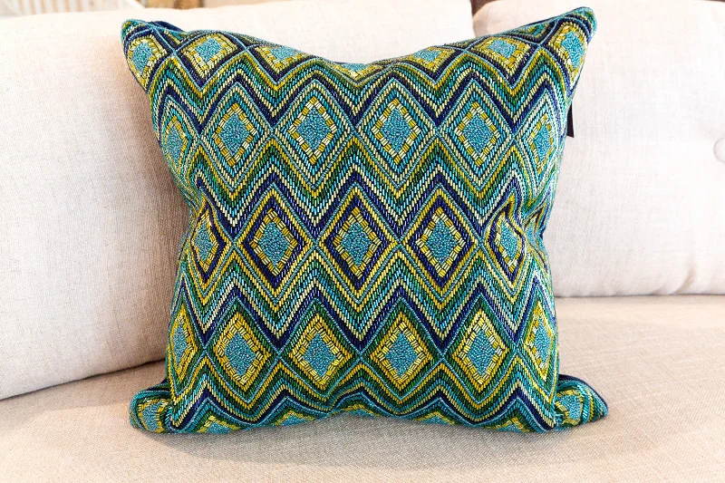 Hypoallergenic Pillows for Allergy SufferersDiamond Design Fully Beaded Pillow - Sabira Collection