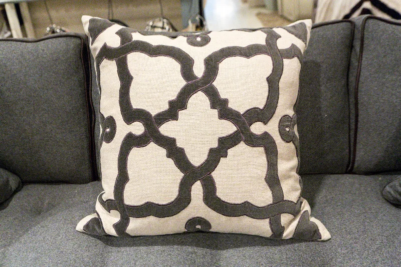 Velvet Pillows for a Touch of EleganceNatural Linen/Charcoal Velvet Pillow - Callisto Home