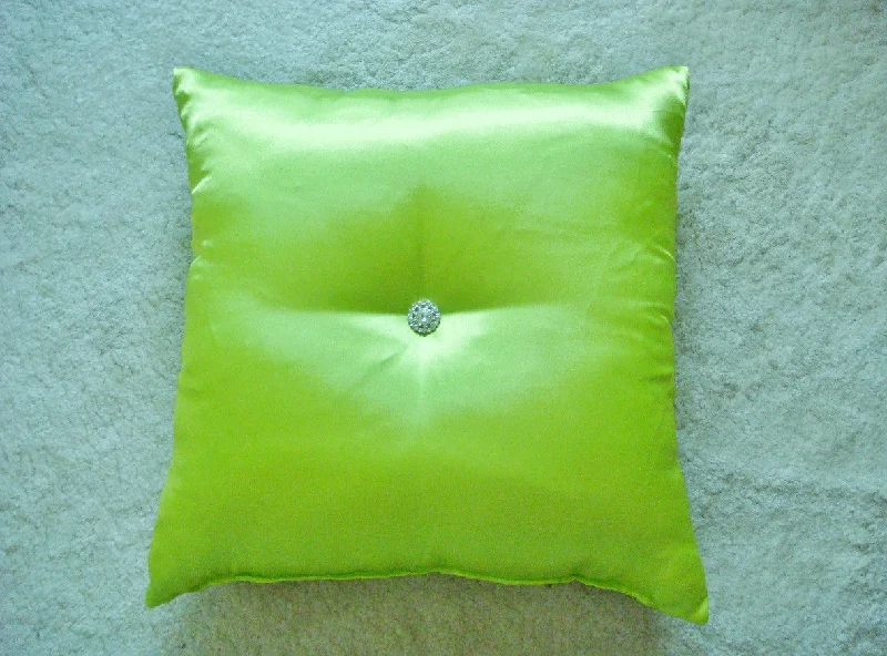 Cooling Pillows for Hot SleepersGlam Satin Rhinestone Bling Throw Pillow, Silver setting