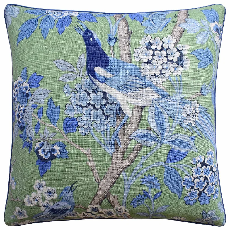 Adjustable Pillows for Customized ComfortHydrangea Bird Pillow - Ryan Studio