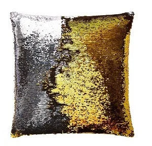 Cooling Pillows for Hot SleepersMermaid Sequin in Gold/Silver Pillow - Aviva Stanoff Design Inc.