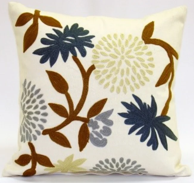 Bolster Pillows for Sofa DecorationWhimsy Floral Pillow - Sabira Collection