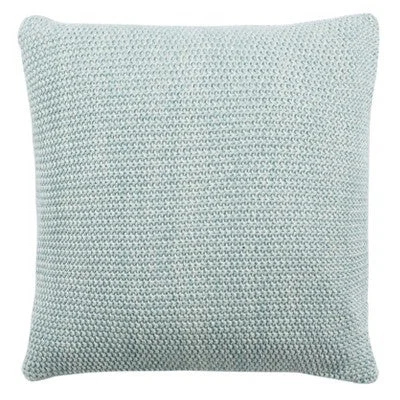 Lumbar Support Pillows for Car SeatsOpen Box - 20"x20" Oversize Liliana Knit Square Throw Pillow Blue - Safavieh