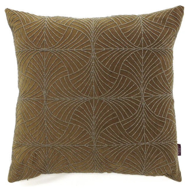 Adjustable Pillows for Customized ComfortEvin Fans Brown Accent Pillow - Sabira Collection