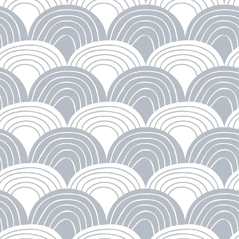 Rayon - Cotton Sheets for a Breathable and Soft BlendRAINBOWS | Tranquil gray | 120x200cm / 47x79" | Small double/ three-quarter/ doubter