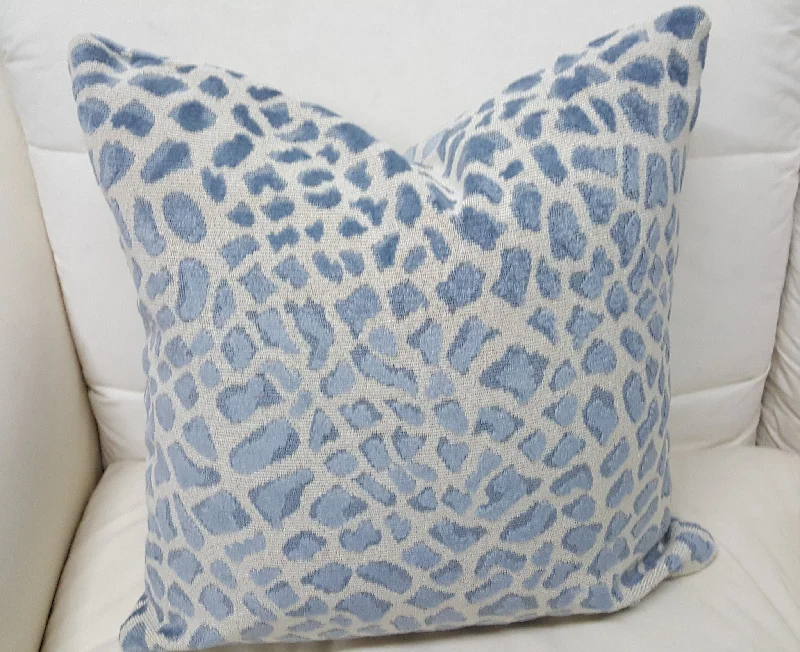 Decorative Pillows for Living Room MakeoverLeopard Couch Pillow, Blue ON SALE