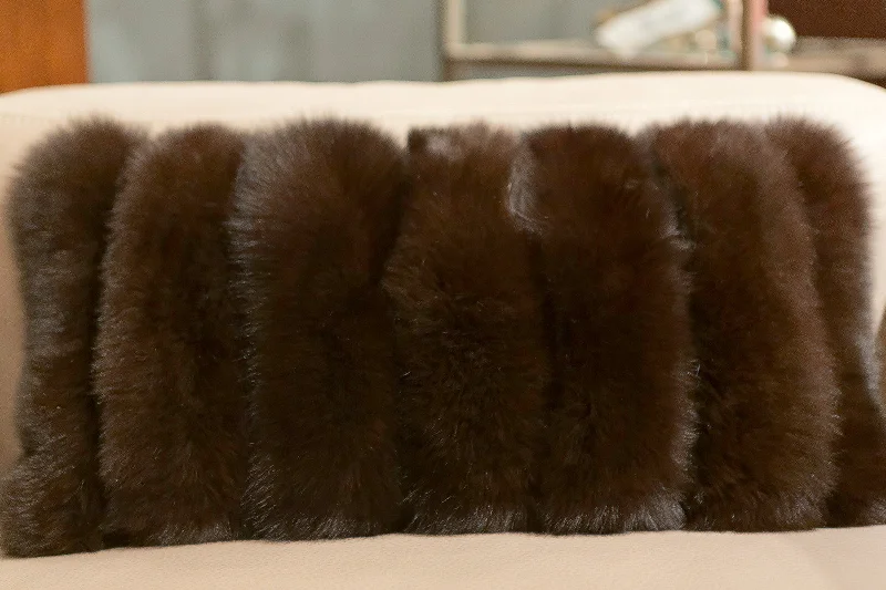 Feather Pillows for a Luxurious SleepFox Strip Vertical Bark Pillow - Adri Collection