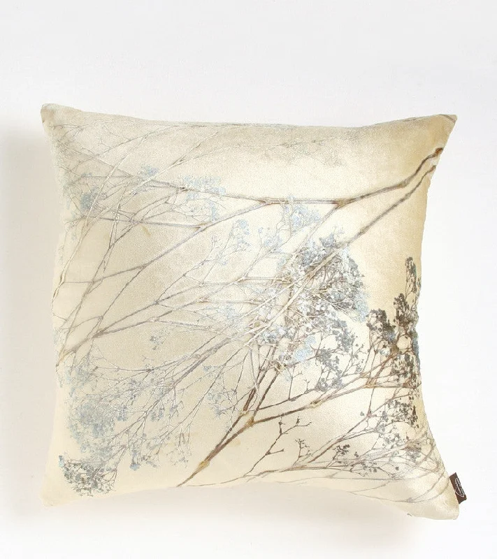 Silk Pillows for Smooth Skin and HairTwilight Baby's Breath on Glaze - Aviva Stanoff Design Inc.