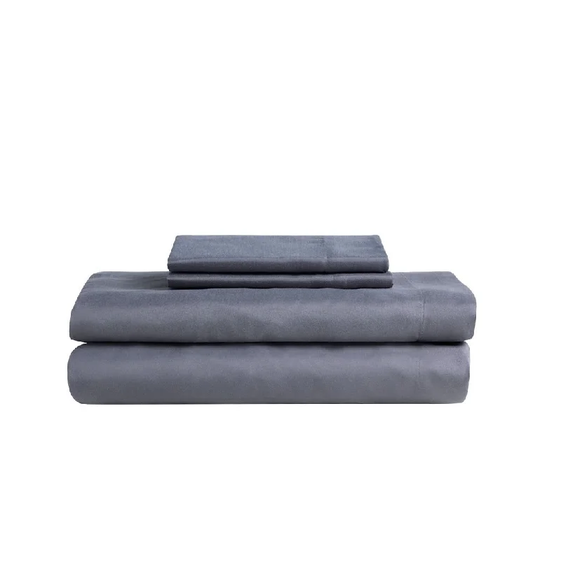 Flat Sheets with a High - Quality Finish for a Luxurious LookSoft & Cozy Brushed 3Pc 75Gsm Sheet Set Silver Filagree Twin