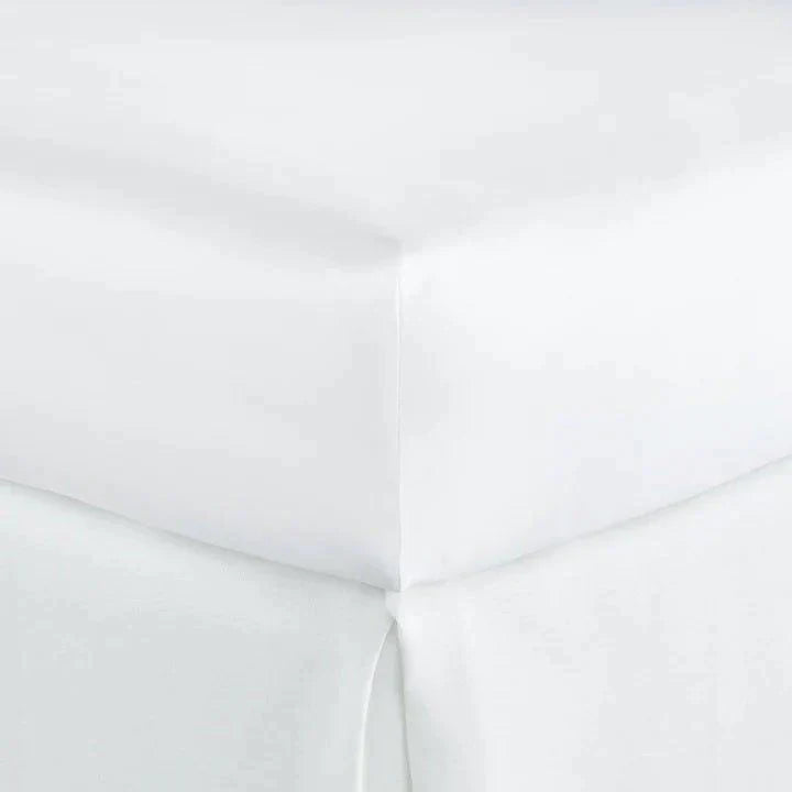 Rayon - Cotton Sheets for a Breathable and Soft BlendBoutique Percale Fitted Sheet in White