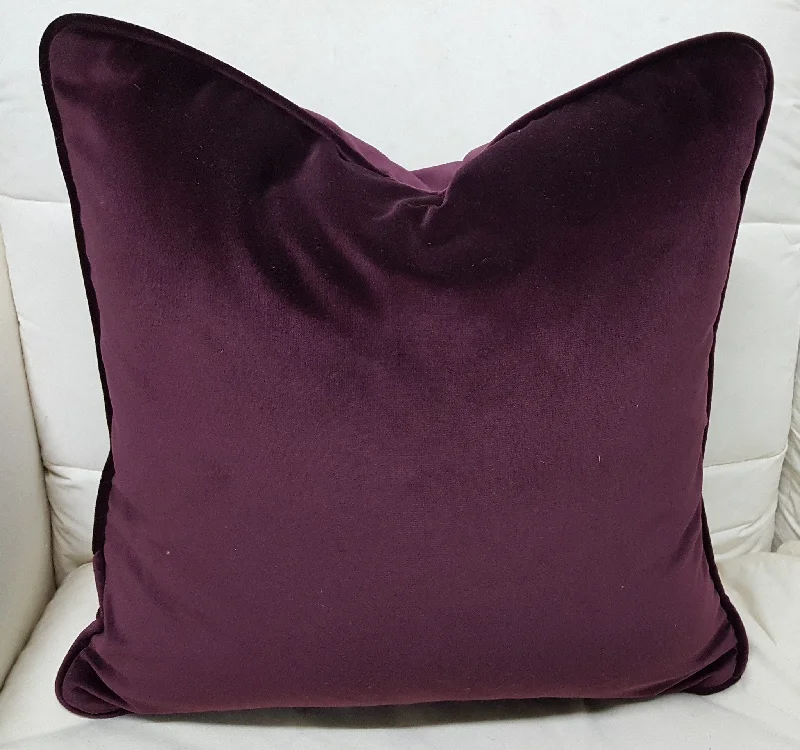 Soft and Fluffy Pillows for Bedroom ComfortPurple Couch Pillow, Velvet ON SALE