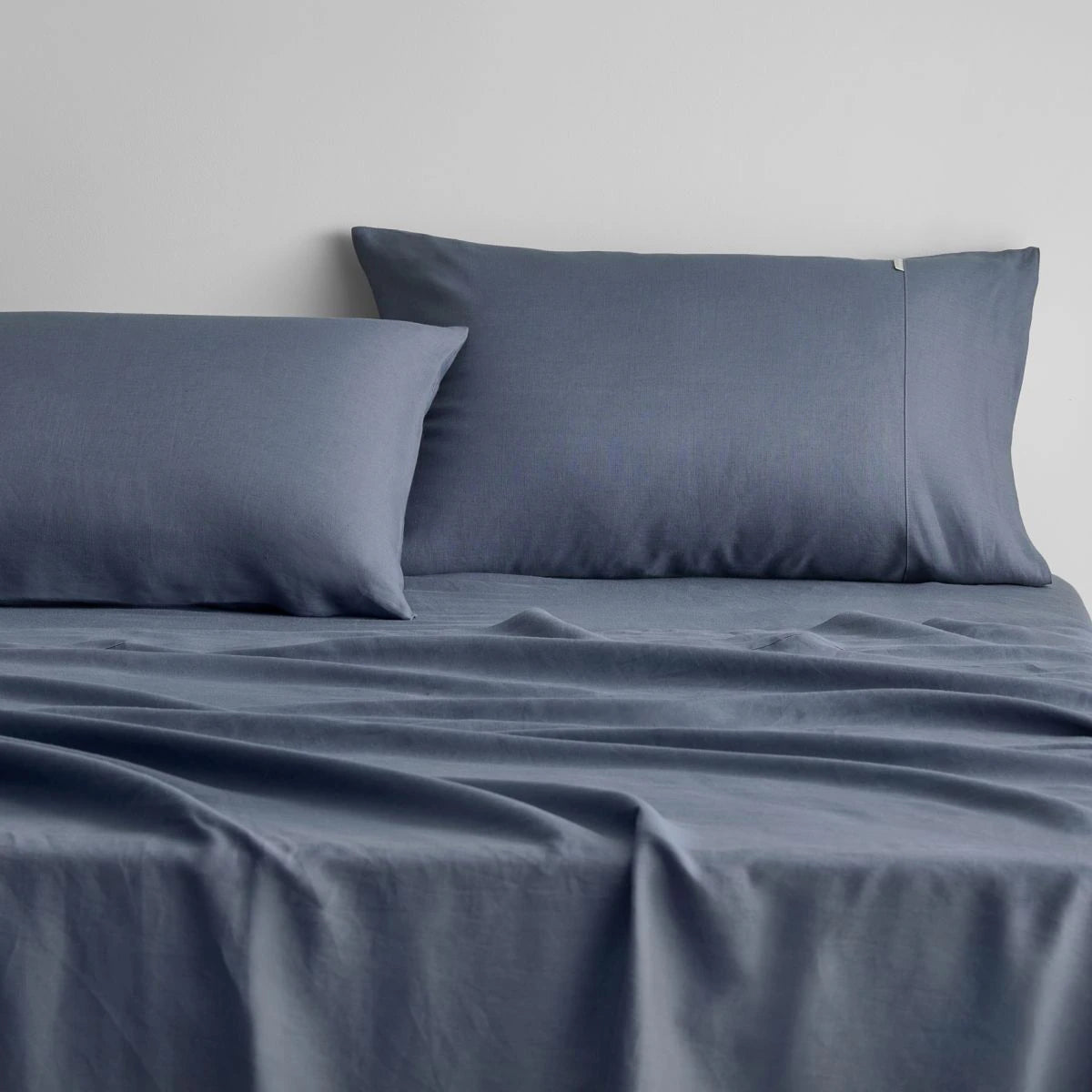 Linen - Cotton Blend Sheets for a Natural and Versatile OptionAbbotson INK Linen Fitted Sheet by Sheridan