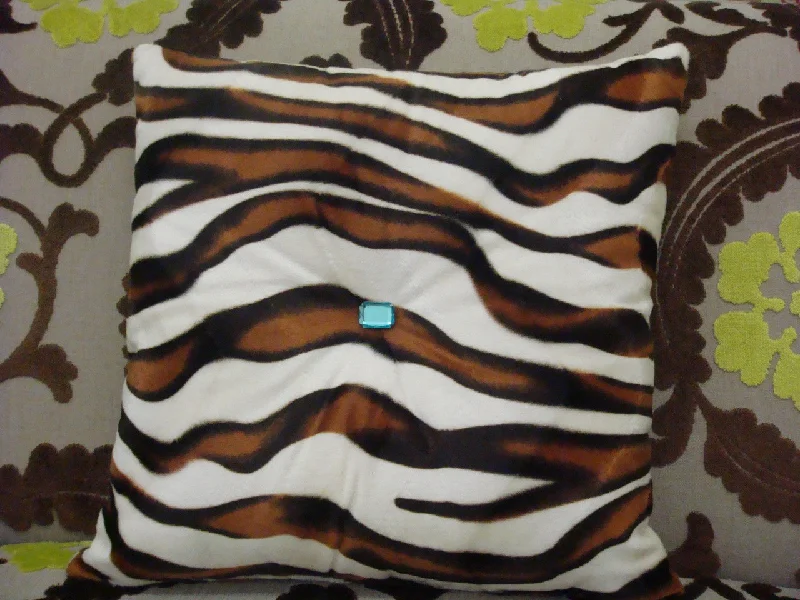 Lumbar Support Pillows for Car SeatsZebra Bling Throw Pillow