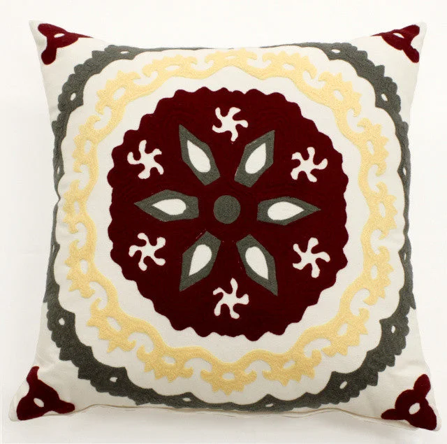 Kids Pillows with Fun DesignsModern Suzani Pillow - Sabira Collection