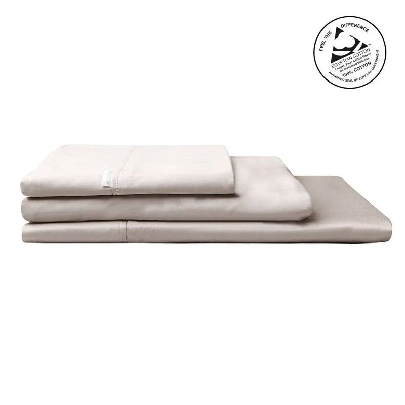 King - Size Sheet Sets with a Decorative Pillow Set400TC Egyptian Cotton Sateen LINEN Individual Flat Sheet or Fitted Sheet by Logan & Mason Platinum