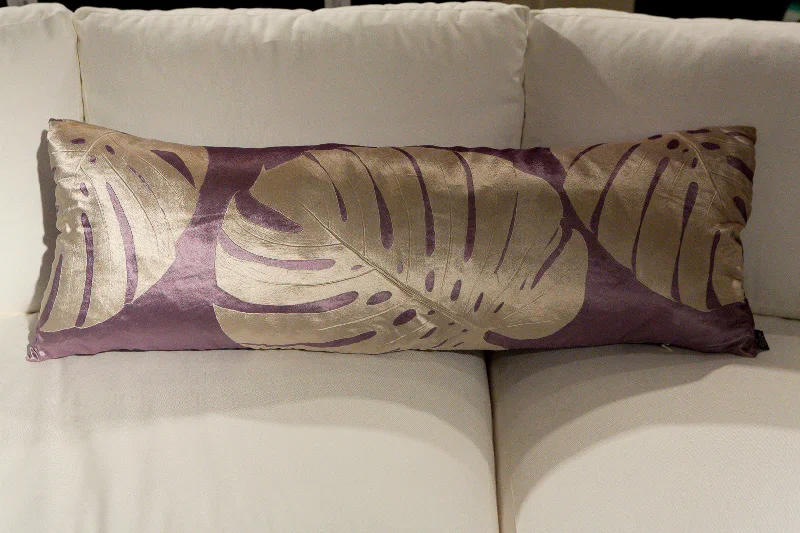 Plush Pillows for a Cozy BedElephant Ear On Violet Pillow - Aviva Stanoff Design