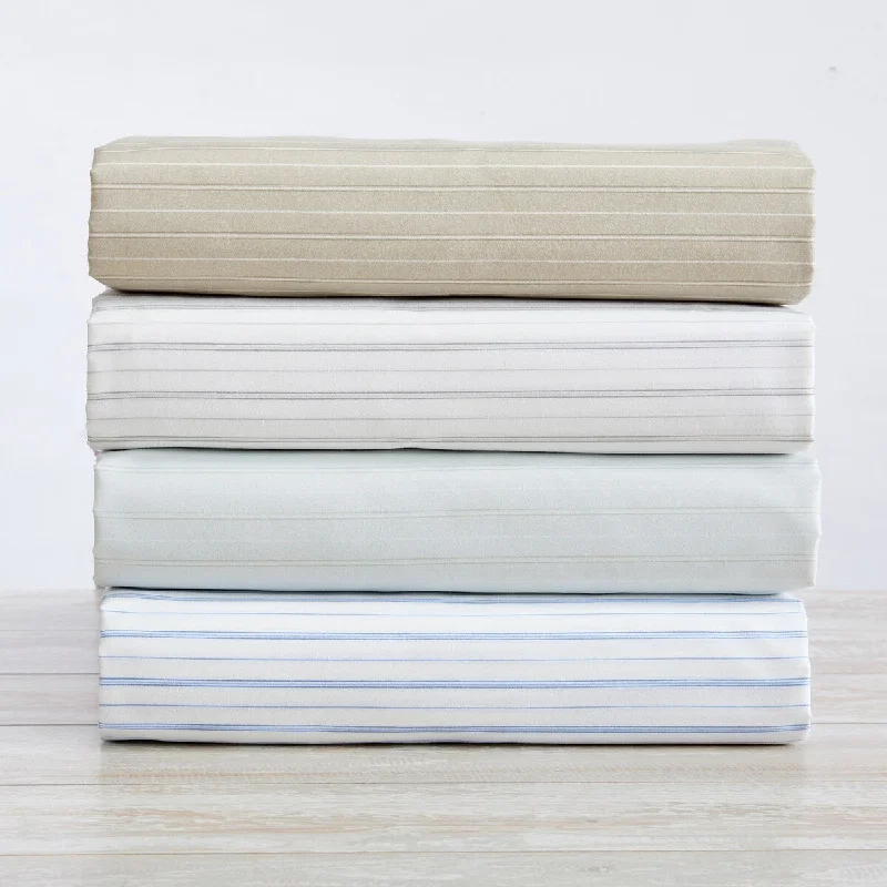 Linen - Cotton Blend Sheets for a Natural and Versatile OptionPremium Striped Microfiber Sheet Set