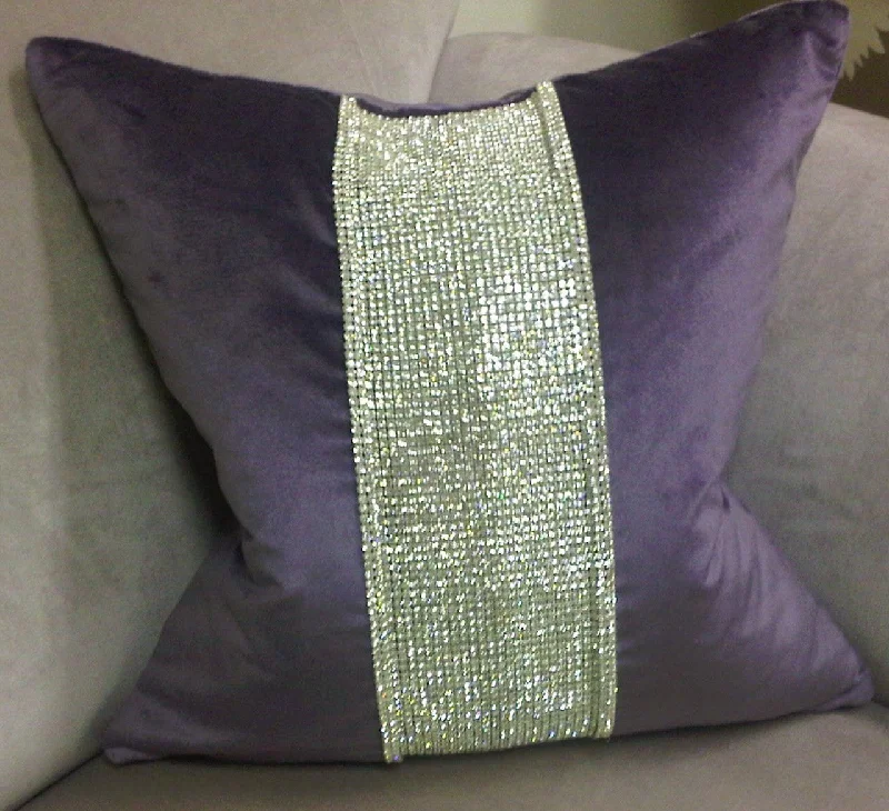 Pregnancy Pillows for Expectant MothersLuxury Throw Pillow,  Belgravia Diamante Velvet Bling