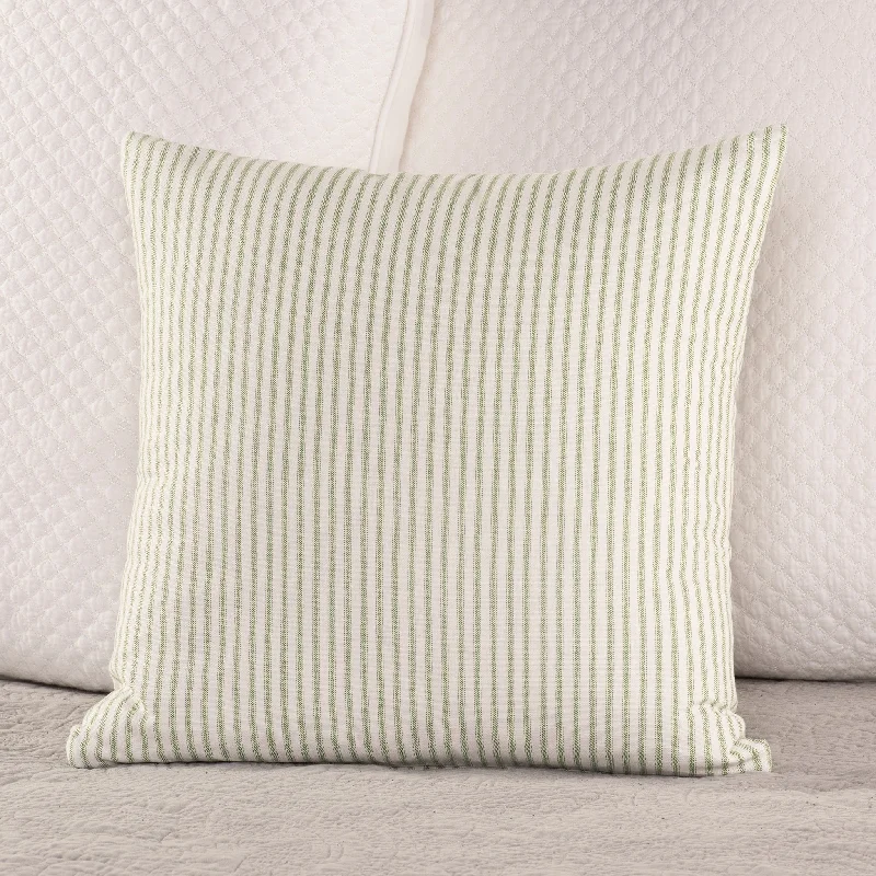 Back Support Pillows for Office ChairsPine Green and White Ticking Stripe Throw Pillow Cover 8 Sizes Made in USA