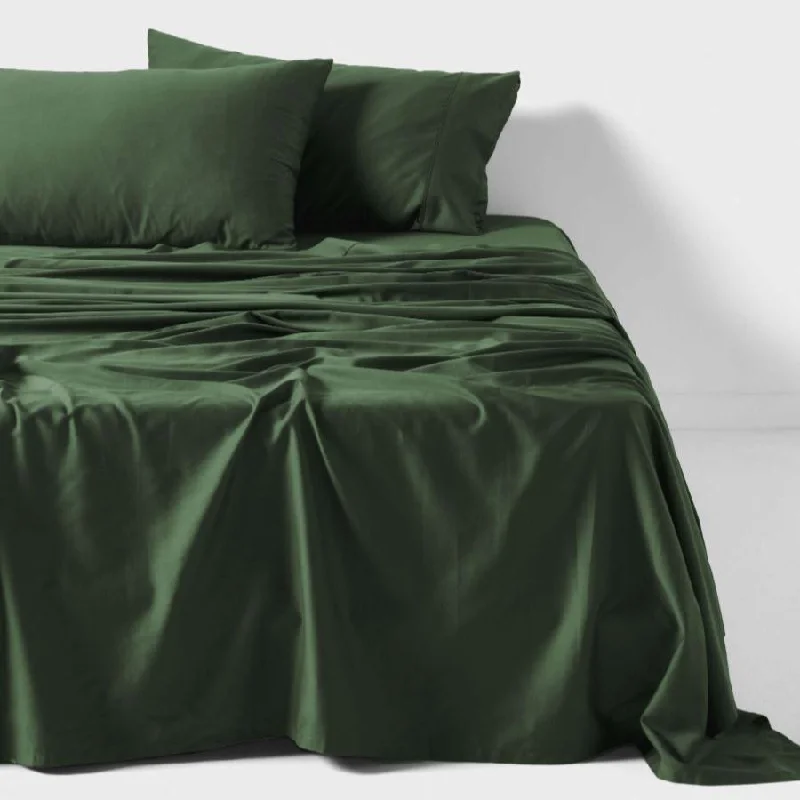 Queen - Size Sheet Sets with a European Pillowcase SetNara Bamboo Cotton 400TC Sheet Set FOREST by LINEN HOUSE