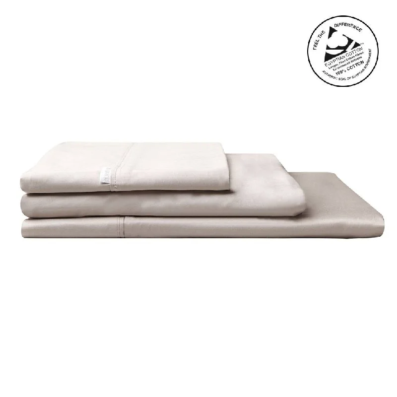 Anti - Pill Microfiber Sheets for a Smooth Appearance400TC Egyptian Cotton Sateen LINEN Sheet Set by Logan and Mason Platinum