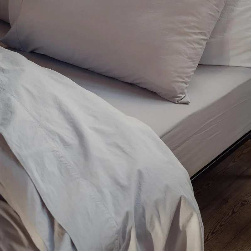 Jersey - Knit Sheets for a Comfortable and Casual BedStone Washed Percale Cotton Flat Sheet