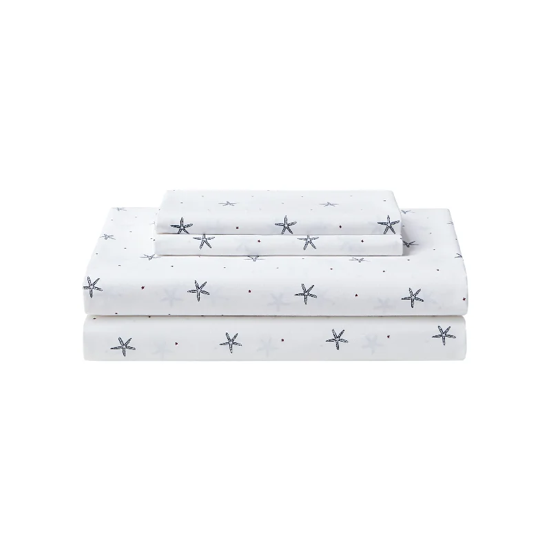 Queen - Size Sheet Sets with a European Pillowcase SetNautica Star Spangled Coastal Full Sheet Set