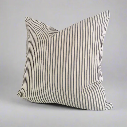 Feather Pillows for a Luxurious SleepGray Ticking Stripe Throw Pillow Cover 8 Sizes Available