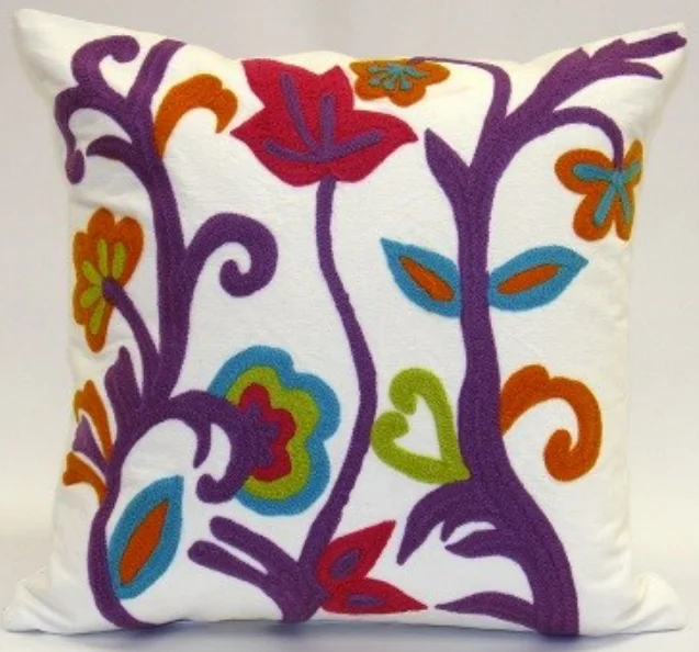 Silk Pillows for Smooth Skin and HairWhimsy Spring Garden Pillow - Sabira Collection