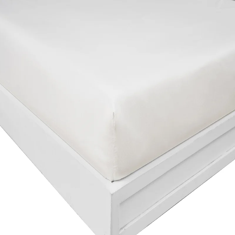 Polyester - Cotton Blend Sheets for Durability and ComfortNautica Solid White Queen Fitted Sheet