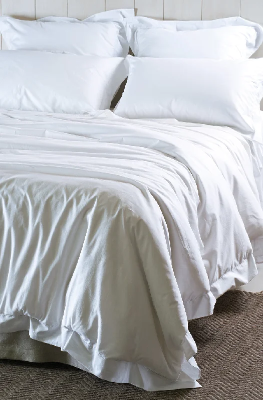 Button - closure duvet covers for a classic and secure fasteningajour white duvet cover