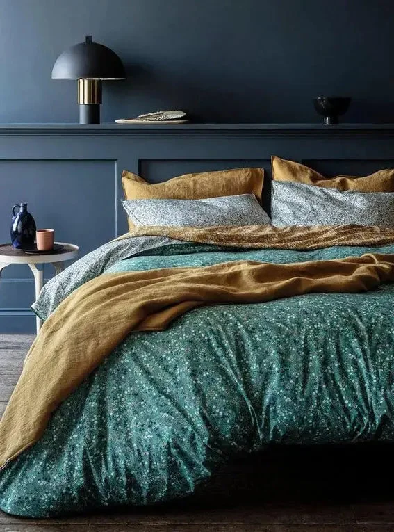 High - end luxury duvet covers for a top - tier sleep experienceBedding Made With Liberty Fabric DONNA LEIGH GREEN