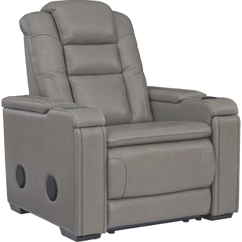 Gel - infused memory foam mattresses for cooler sleepBoerna Power Recliner - Gray