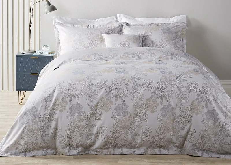 Silk duvet covers for a smooth and elegant touchChristy "Camellia" Duvet Cover Sets