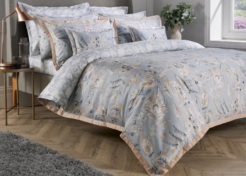 Budget - friendly duvet covers for first - time homebuyers or studentsChristy "Jacobean" Duvet Cover Sets in Duck Egg