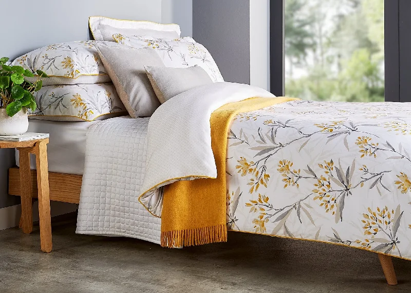 Snap - closure duvet covers for a quick and convenient way to open and closeChristy "Malverly" Duvet Cover Sets in Ochre