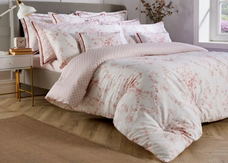 Stain - resistant duvet covers for easy maintenanceChristy "Toile" Duvet Cover Sets in Blush (Pink)