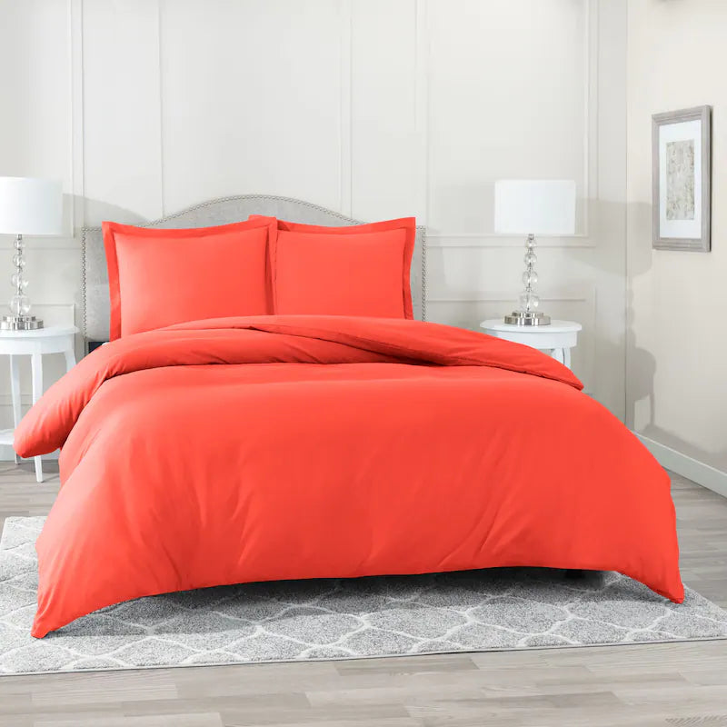 Duvet covers to pair with down comforters for maximum warmthClassic Duvet Cover - Burnt Orange