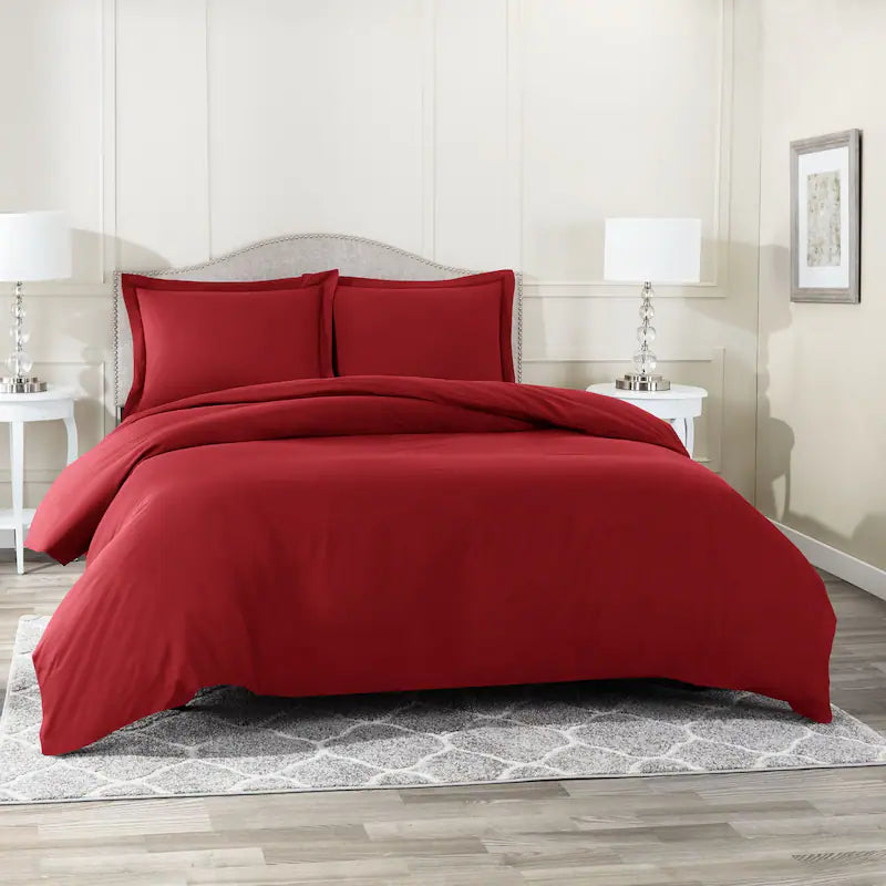 Custom - sized duvet covers to fit unique or non - standard bed framesClassic Duvet Cover - Cranberry