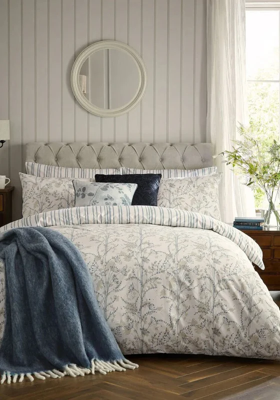 King - size duvet covers to fit large king - sized beds perfectlyLaura Ashley Fennelton Natural Printed Floral Duvet Cover Set