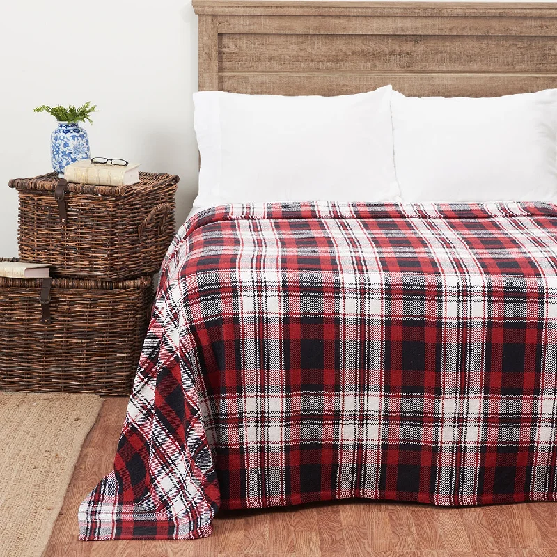 Rayon from bamboo blankets for a silky and breathable feelFireside Plaid Blanket