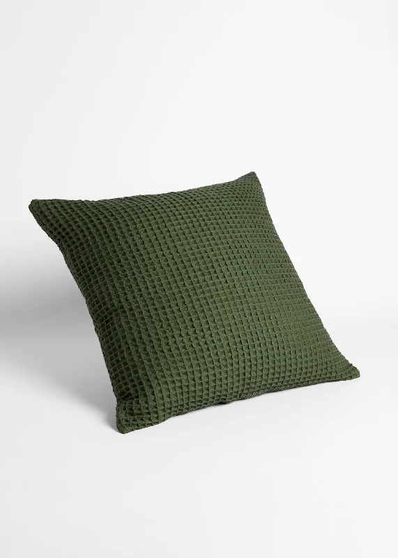 Recycled polyester blankets for an eco - conscious optionFoxford Green Honeycomb Cushion 65x65