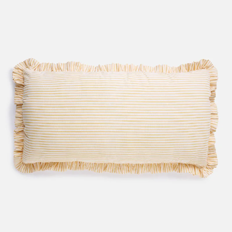 Boho - style duvet covers with vibrant colors and ethnic patternsHarvest Gold Stripe King Sham