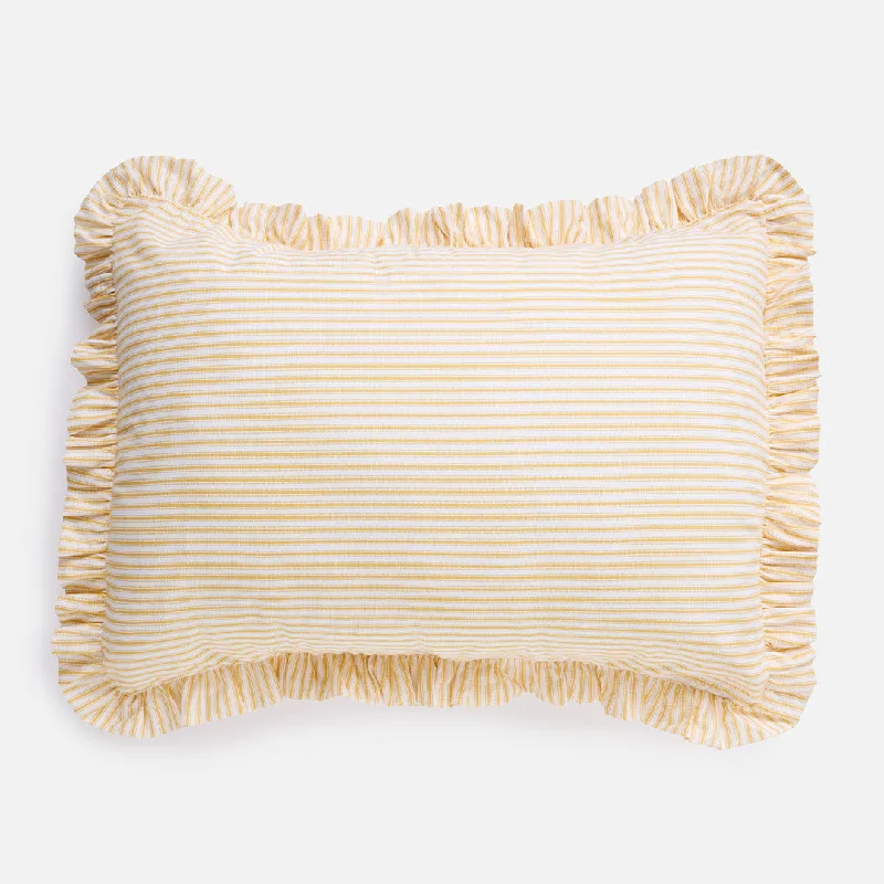 Budget - friendly duvet covers for first - time homebuyers or studentsHarvest Gold Stripe Standard Sham